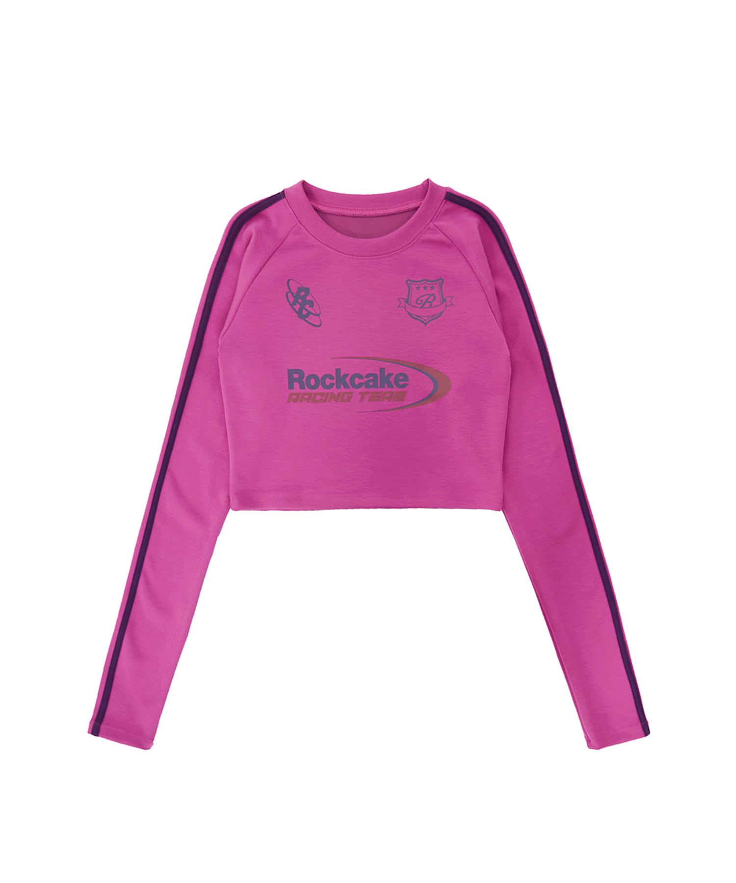 Sporty Cropped Long Sleeve - Pink