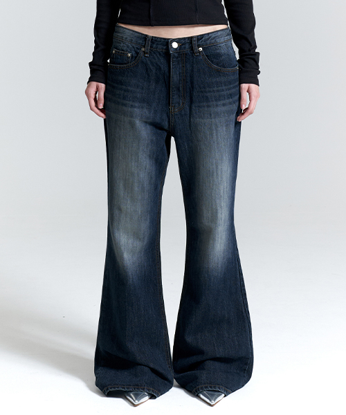 Marcia Low Rise Bootcut Jeans - Indigo